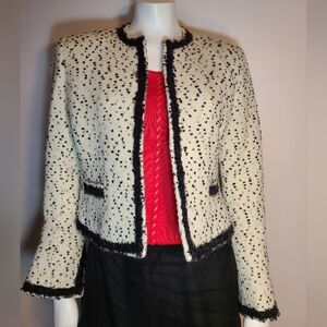 Classic boucle suit jacket